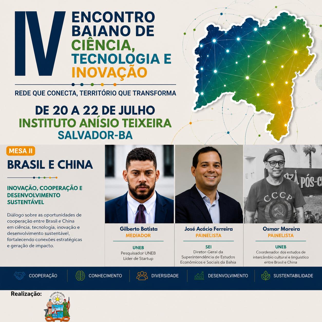 Imagem de divulgação 2 – IV Encontro Baiano de CT&I 2026