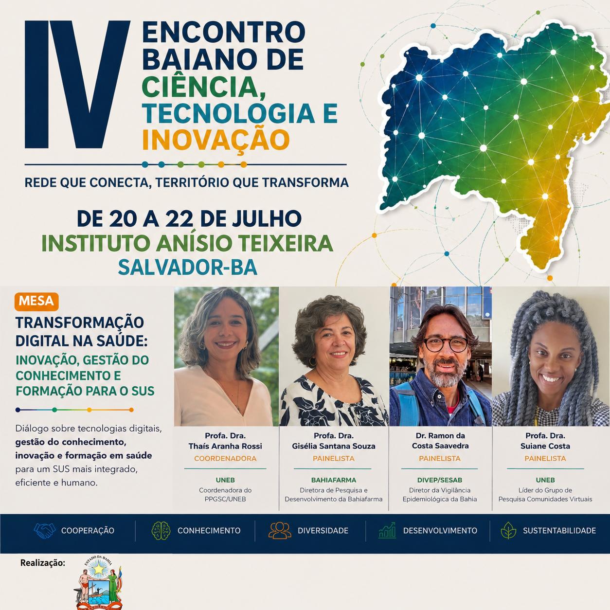 Imagem de divulgação 2 – IV Encontro Baiano de CT&I 2026